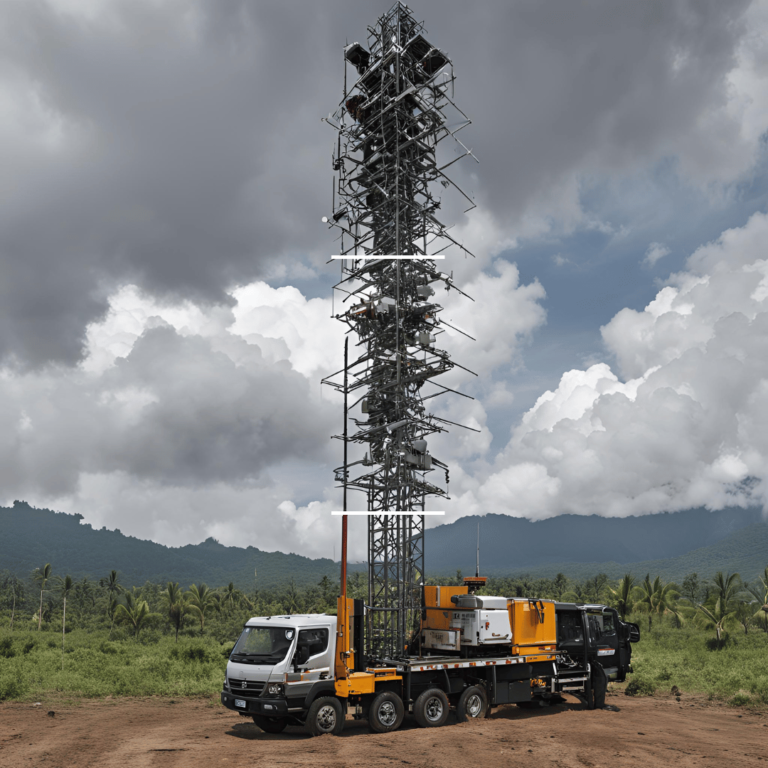 Revolutionizing Communication Infrastructure: Introducing the Mobile Tower Knockdown System